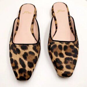 🆕{ J.Crew} Carolyn Calf Hair & Leather Mules